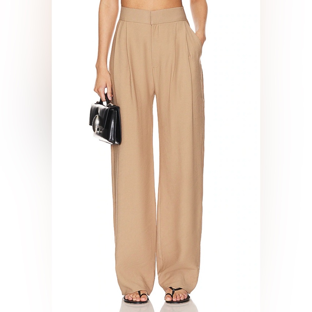 NONchalant Wide Leg Pants in Beige Tan